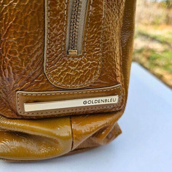 GOLDENBLEU Patent Leather Shoulder Bag Handbag Satchel, Pre-owned - Picture 8 of 10
